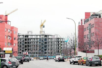 Imagen de archivo de un edificio en construcción.