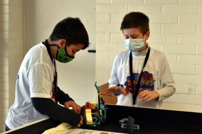 Una imatge de l'edició 2022 de la First Lego League a Lleida.