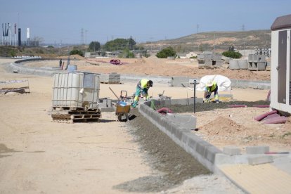 La urbanització del nou polígon industrial de Torre Solé de Lleida acabarà a finals de juny