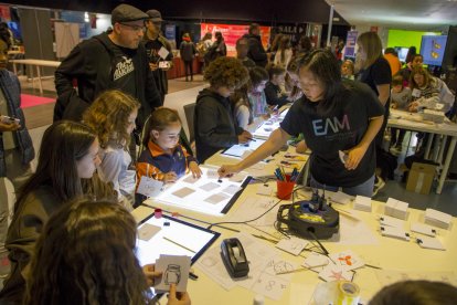 El ‘Espai Animacrea’ concentró todo el día talleres y demostraciones de escuelas de animación.