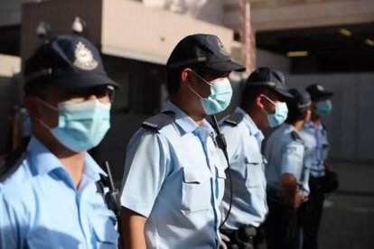 Agents de la Policia de Hong Kong en una imatge d'arxiu