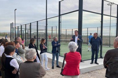 Joan Talarn va inaugurar la nova instal·lació esportiva al Poal.