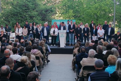 Postius, alcaldable de Junts a la Paeria, va presentar ahir la seua candidatura al complet.