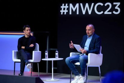 Bojan Krkic en una charla en el MWC