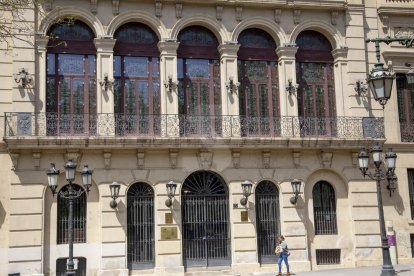 El Palau de la Paeria, aquest dijous sense la pancarta.