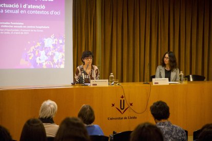 Un moment de la jornada celebrada ahir a la Facultat de Medicina.