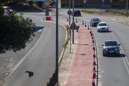 El carril bici al Montsuar ja pren forma