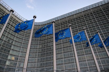 Vista de la façana de la Comissió Europea a Brussel·les.