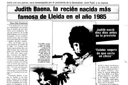 Captura del diari Segre del 3 de de gener de 1985