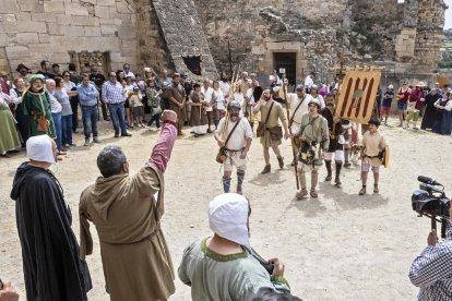 Imatge ahir de la presentació d’un dels grups de recreació medieval.