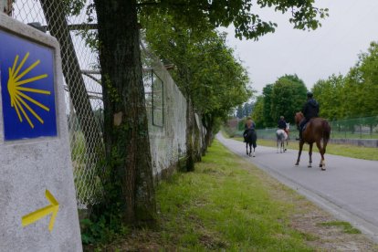 La concha y la flecha indican al peregrino la dirección correcta en todo el Camino de Santiago.