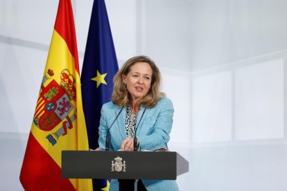 La vicepresidenta i ministra d’Economia, Nadia Calviño.