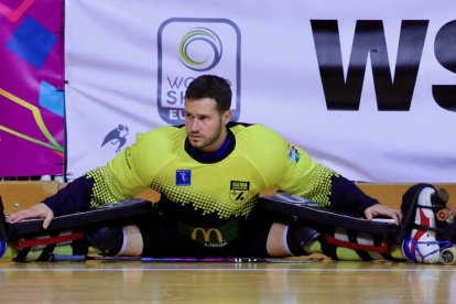 Gerard no ha podido gozar de minutos en la OK Liga al estar a la sombra de Lluís Tomàs, primero, y de Martí Serra, después. 