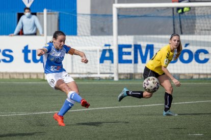 La capitana y goleadora Vanesa Núñez ‘Pixu’ durante un partido de la pasada temporada.