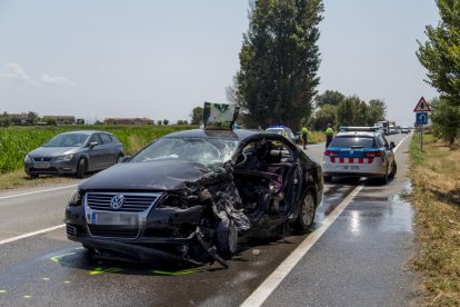 Ferit en un aparatós accident a Vallfogona de Balaguer