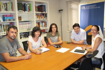 La nova junta del Col·legi d’Arquitectura Tècnica de Lleida.