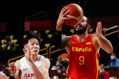 Ricky Rubio fue el jugador más destacado de la selección española ante la anfitriona Japón.