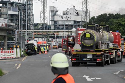 Imagen de la zona industrial en Leverkusen donde se produjo la explosión.