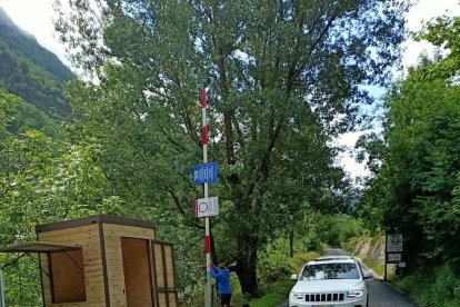 Una de las casetas turísticas de información y control de acceso. 