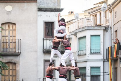 Exhibició dels Margeners de Guissona la jornada de dissabte.