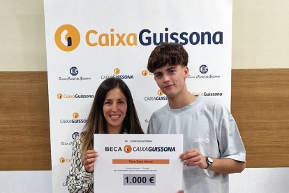 Uno de los alumnos becados por CaixaGuissona. 