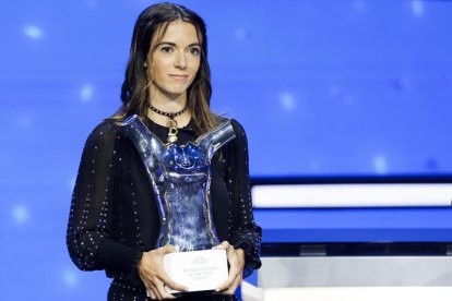 Aitana Bonmatí, en foto de archivo, recibió hace unos días el premio a la mejor jugadora de la UEFA.