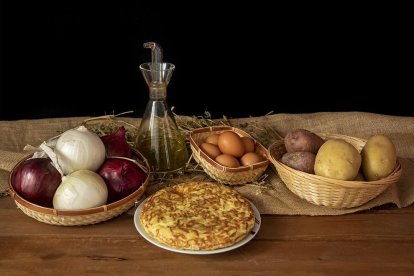 Imagen de archivo de una tortilla de patatas.