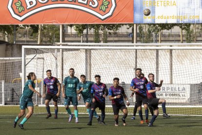 Imagen de un partido del Tàrrega de la pasada campaña.