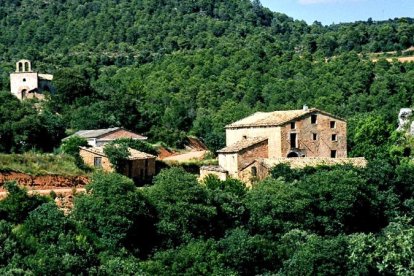 Imagen de archivo del núcleo de Bellfort, en La Baronia de Rialb. 