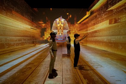 La realidad virtual permite 'entrar' dentro mismo de la exposición en un recorrido por los tesoros del antiguo Egipto.