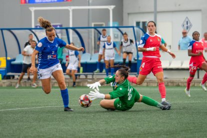 Raquel Quintana, en una acció que hauria pogut significar el 2-0.