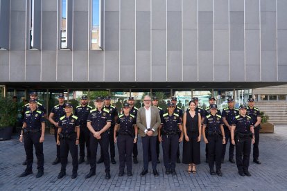 L'acte de presentació dels nous agents de la Guàrdia Urbana de Lleida.