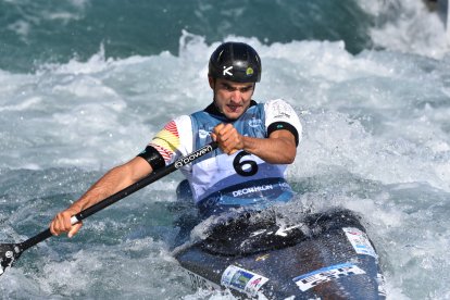 Miquel Travé va tenir problemes en la semifinal que el van deixar fora de la lluita per les medalles.