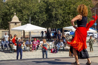 A la plaça del Dipòsit van ensenyar els principals passos del garrotín.