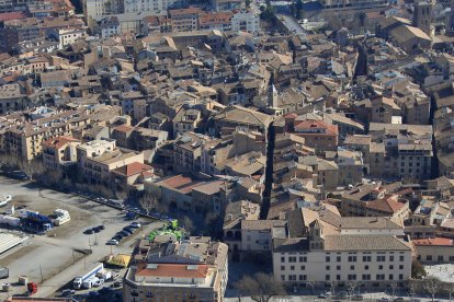 Vista aèria del nucli antic de Solsona.