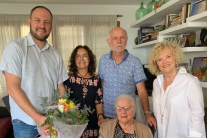 Homenatge a la centenària Ramona Dalmau de Castellserà