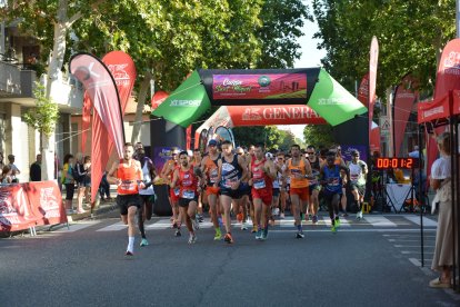 Un moment de la sortida d’una de les distàncies des de la barriada de la Bordeta.