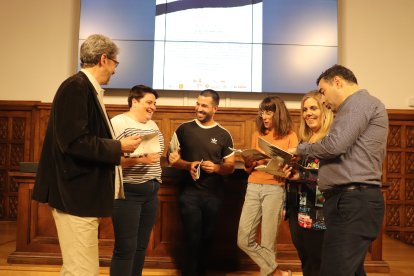 Presentació ahir a Lleida d’aquesta iniciativa en la qual col·labora l’Institut d’Estudis Ilerdencs.