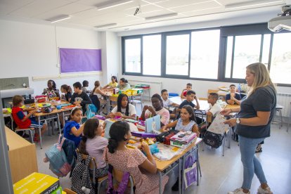 Imatge de l’escola Minerva en l’inici del curs escolar.