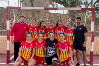 Imatge d’arxiu de l’equip femení de futbol sala.