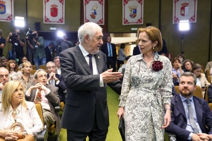 Cándido Conde-Pumpido va rebre Síofra O’Leary a Madrid.