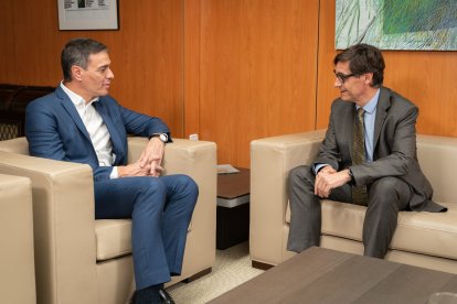 Pedro Sánchez es va reunir dimecres amb Salvador Illa per abordar la situació política a Catalunya.