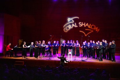 La Coral Shalom, organitzadora del Musiquem Lleida!, va actuar ahir a l’Auditori Enric Granados.