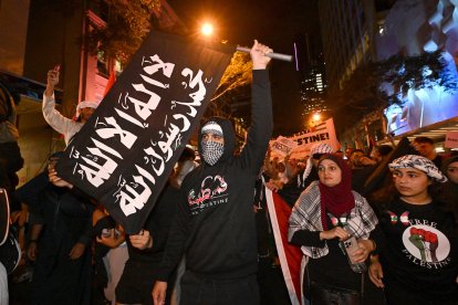 Protesta propalestina a Brisbane (Austràlia).