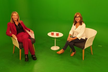 Mireia González Antó va presentar ahir la cursa al programa ‘Cafeïna’ que dirigeix Mariví Chacón.