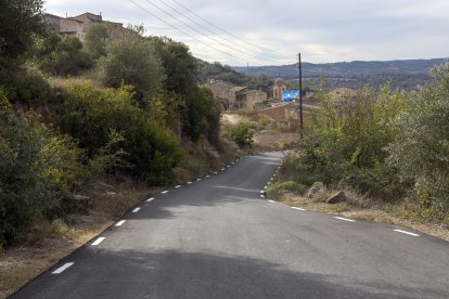 Un tram de la nova ronda de Biosca, d’1,4 quilòmetres i quatre metres d’ample.