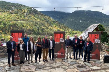 Presentació ahir del Farrera Negra en aquesta localitat del Pirineu.