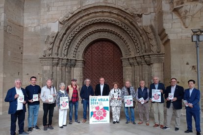 Presentació ahir de la programació d’actes del Dia de la Seu Vella, que se celebrarà el 29 d’octubre.