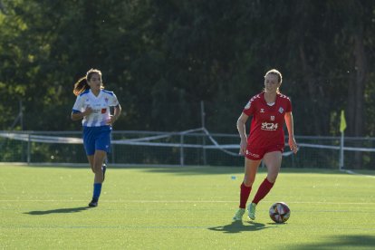 Sarah Gorham, en l’únic partit oficial amb l’AEM, davant del Sárdoma de Vigo a la Copa de la Reina.