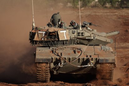 Imatge d’un carro de combat israelià Merkava.